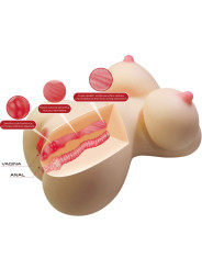 TORSO FEMENINO REALISTA FIONA 7.1KG VAGINAL Y ANAL DE LA MARCA CRAZY BULL