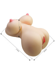 TORSO FEMENINO REALISTA FIONA 7.1KG VAGINAL Y ANAL DE LA MARCA CRAZY BULL