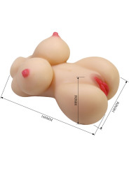TORSO FEMENINO MINI REALISTA VAGINA PLACER COMPACTO 497G DE LA MARCA CRAZY BULL