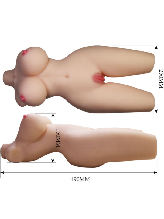 TIFFANY TORSO FEMENINO REALISTA VAGINA ANAL 5.5KG DE LA MARCA CRAZY BULL