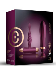 KIT DARE VIBRADOR TRENZADO Y PLUG ANAL PRINCIPIANTES DE LA MARCA CLIMAXIMUM