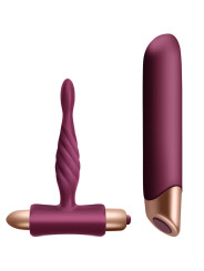 KIT VIBRADOR Y PLUG ANAL PRINCIPIANTES PAREJAS MIYANA PHAROS DE LA MARCA CLIMAXIMUM