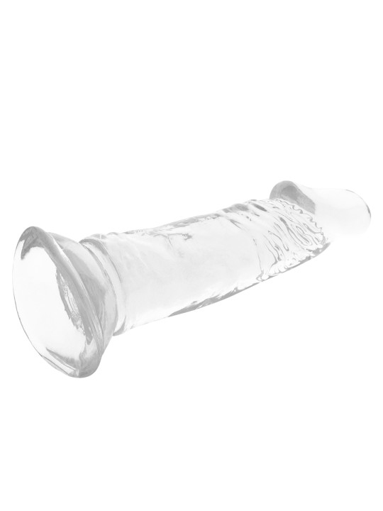 DILDO TRANSPARENTE VENTOSA 16.5CM JELLY HIPOALERGÉNICO DE LA MARCA X RAY