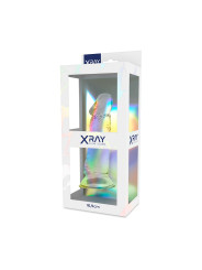 DILDO TRANSPARENTE VENTOSA 16.5CM JELLY HIPOALERGÉNICO DE LA MARCA X RAY