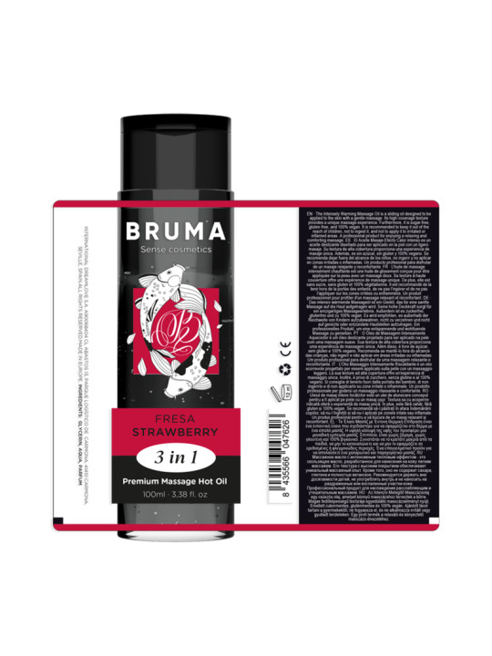 ACEITE MASAJE CALOR FRESA 3 EN 1 BRUMA 100ML DE LA MARCA BRUMA