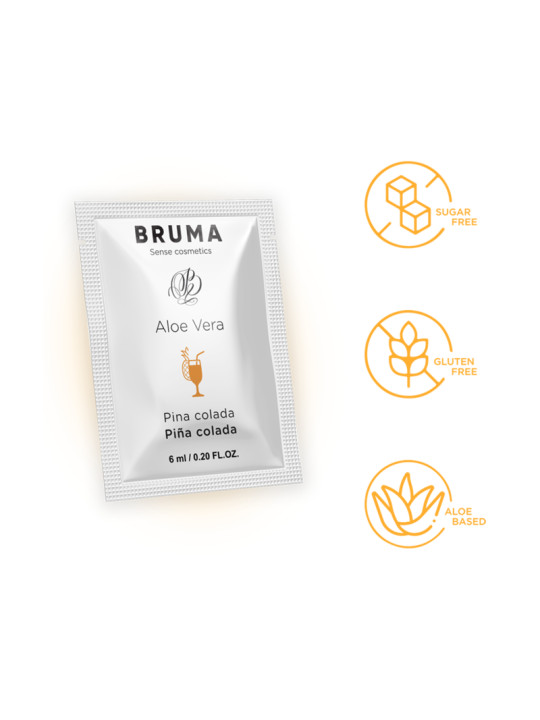 GEL LUBRICANTE SABOR PIÑA COLADA CON ALOE VERA 6ML DE LA MARCA BRUMA