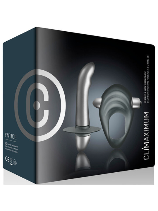 KIT ESTIMULACIÓN PRÓSTATA Y PENE VIBRADOR PRINCIPIANTES DE LA MARCA CLIMAXIMUM
