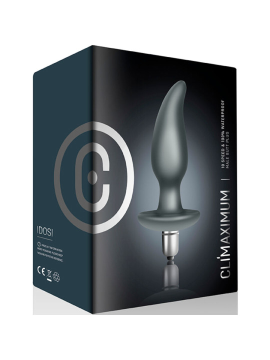 PLUG ANAL VIBRADOR PROSTATA 10 VELOCIDADES BALA EXTRAÍBLE DE LA MARCA CLIMAXIMUM
