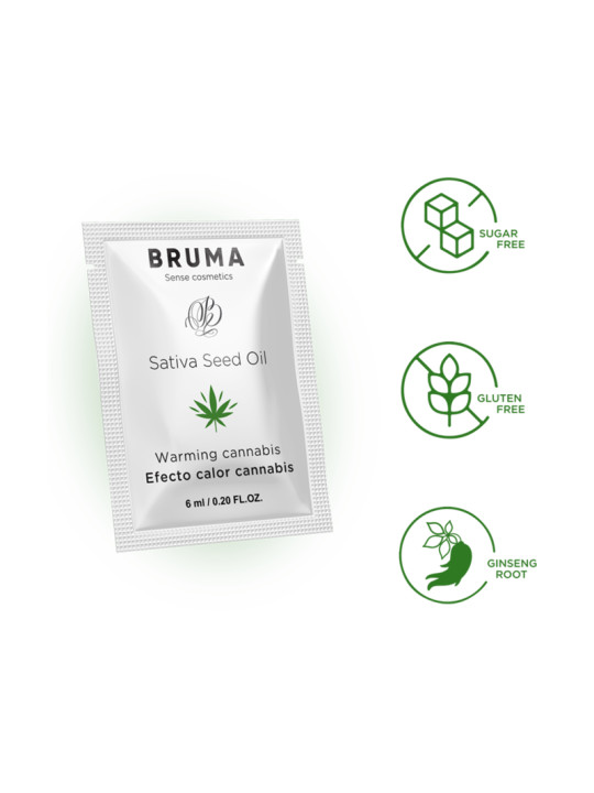 GEL LUBRICANTE CALOR SABOR CANNABIS BRUMA 6ML DE LA MARCA BRUMA