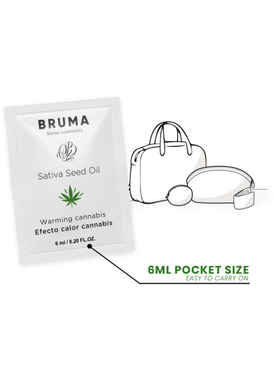 GEL LUBRICANTE CALOR SABOR CANNABIS BRUMA 6ML DE LA MARCA BRUMA
