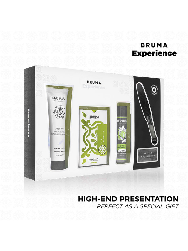 KIT ESTIMULANTE SANDÍA BRUMA XPERIENCE CON GEL CALOR DE LA MARCA BRUMA