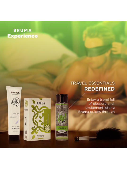 KIT ESTIMULANTE SANDÍA BRUMA XPERIENCE CON GEL CALOR DE LA MARCA BRUMA