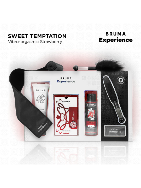 KIT SENSUAL FRESA LUBRICANTE VIBRADOR MASAGE PLUMA SEDA DE LA MARCA BRUMA