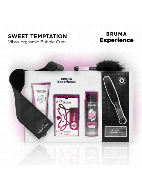 KIT SENSUAL BRUMA XPERIENCE VIBRADOR LUBRICANTE SABOR CHICLE DE LA MARCA BRUMA