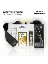 KIT SENSUAL PIÑA COLADA VIBRADOR LUBRICANTE MASAJE DE LA MARCA BRUMA