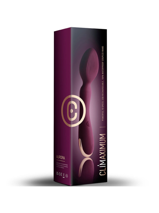 VIBRADOR WAND CLIMAXIMUM AURORA 10 VELOCIDADES SILICONA DE LA MARCA CLIMAXIMUM