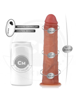 DILDO THRUSTING HIPERREALISTA CON VENTOSA Y CONTROL REMOTO DE LA MARCA COCK MILLER