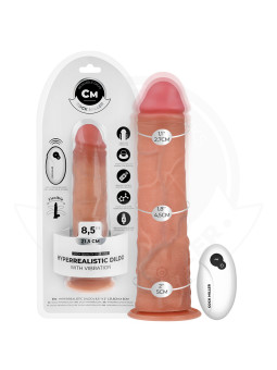 DILDO VIBRADOR HIPERREALISTA CON CONTROL REMOTO SILENCIOSO DE LA MARCA COCK MILLER