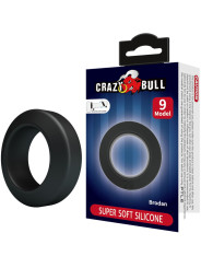 ANILLO VIBRADOR SILICONA AJUSTABLE PLACER MASCULINO DE LA MARCA CRAZY BULL