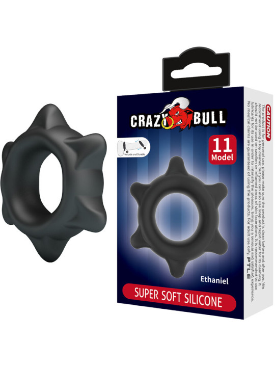 ANILLO VIBRADOR SILICONA ETHANIEL MODELO 11 CRAZY BULL DE LA MARCA CRAZY BULL