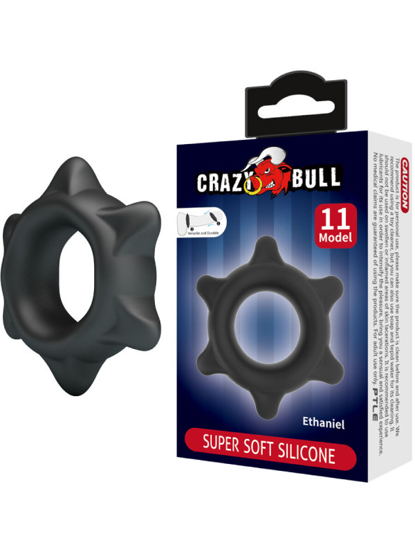 ANILLO VIBRADOR SILICONA ETHANIEL MODELO 11 CRAZY BULL DE LA MARCA CRAZY BULL