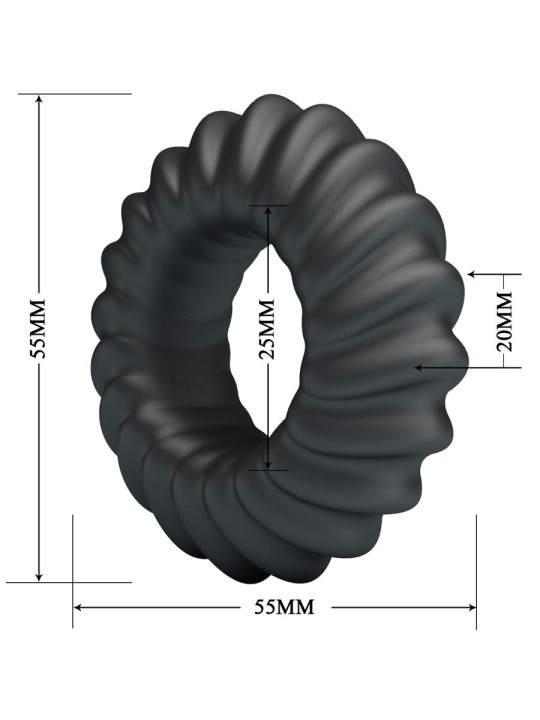 ANILLO SEXUAL AJUSTABLE SILICONA CRAZY BULL FITZ MODELO 8 DE LA MARCA CRAZY BULL