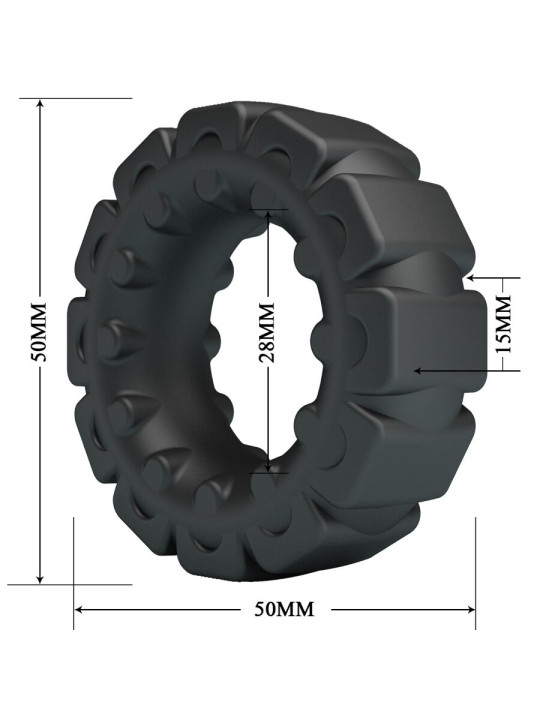 ANILLO VIBRADOR SILICONA AJUSTABLE CRAZY BULL LAIDEN DE LA MARCA CRAZY BULL
