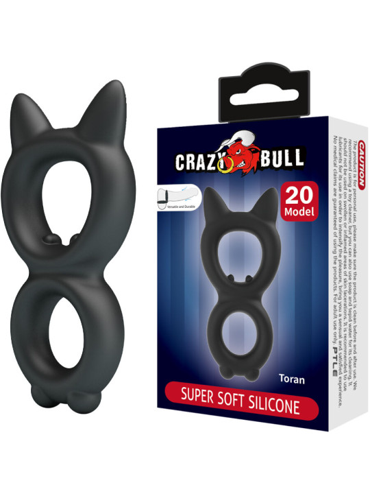 ANILLO DOBLE SILICONA CRAZY BULL TORAN ESTIMULACIÓN ERÓTICA DE LA MARCA CRAZY BULL