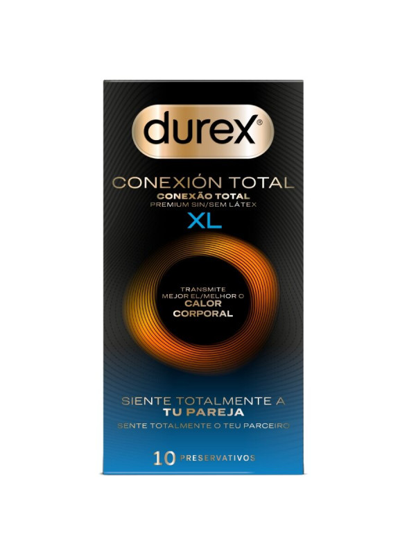 DUREX - CONEXIÓN TOTAL XL ULTRA FINO PLUS SIN LÁTEX 10 UNIDADES DE LA MARCA DUREX CONDOMS