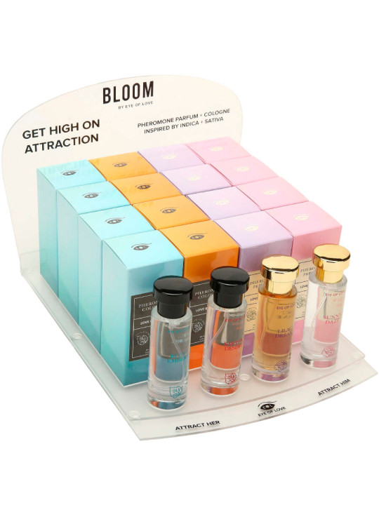 EYE OF LOVE - BLOOM EXPOSITOR 4X6 PERFUMES 10 ML DE LA MARCA EYE OF LOVE