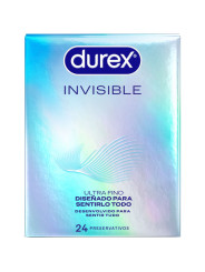 DUREX - PRESERVATIVOS INVISIBLE ULTRA FINO 24 UNIDADES DE LA MARCA DUREX CONDOMS