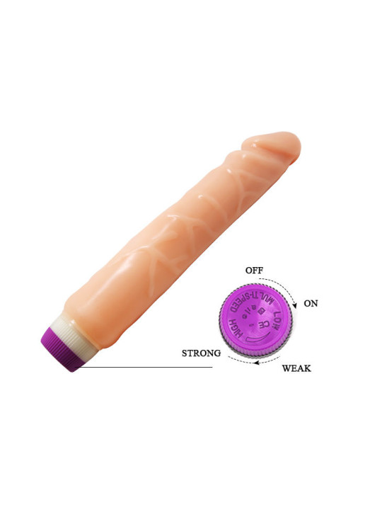 VIBRADOR REALISTICO WAVES OF PLEASURE 25.5 CM DE LA MARCA BAILE