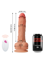 MASTER HUCK DILDO REALISTA CON CONTROL REMOTO 20.9 CM DE LA MARCA CYBER SILICOCK
