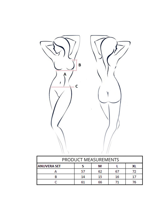 PASSION ANUVERA SET SUJETADOR TANGA BLANCO S M