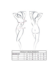 PASSION ANUVERA SET SUJETADOR TANGA BLANCO L XL