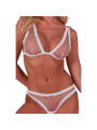 PASSION BELISSANA SET SUJETADOR TANGA BLANCO S M