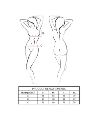 PASSION RESILQUE SET SUJETADOR TANGA NEGRO L XL