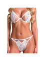 PASSION RESILQUE SET SUJETADOR TANGA BLANCO S M