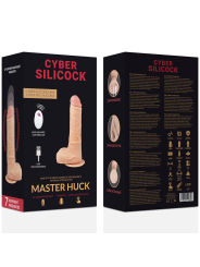 MASTER HUCK DILDO REALISTA CON CONTROL REMOTO 20.9 CM DE LA MARCA CYBER SILICOCK