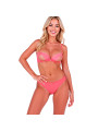 PASSION INTIMARI SET SUJETADOR BRAGAS ROSA L XL