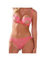 PASSION INTIMARI SET SUJETADOR BRAGAS ROSA L XL