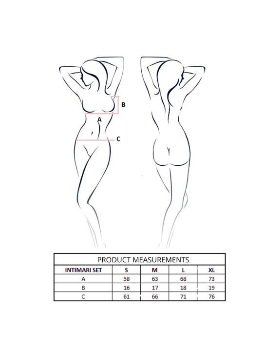 PASSION INTIMARI SET SUJETADOR BRAGAS ROSA L XL