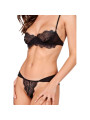 PASSION TIVOLEA SET SUJETADOR TANGA NEGRO L XL
