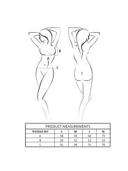 PASSION TIVOLEA SET SUJETADOR TANGA NEGRO L XL