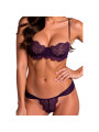 PASSION TIVOLEA SET SUJETADOR TANGA VIOLETA S M