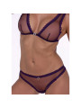 PASSION BELISSANA SET SUJETADOR TANGA VIOLETA S M