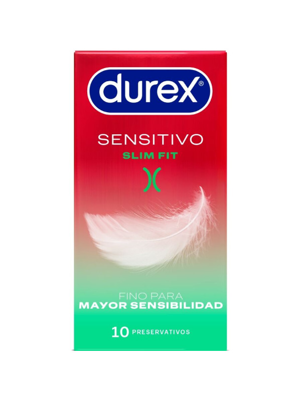 DUREX SENSITIVO SLIM FIT 10 UNIDADES