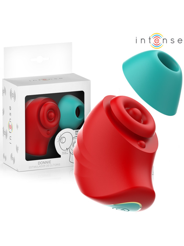 INTENSE DONNIE ESTIMULADOR CLITORIS ROJO VERDE
