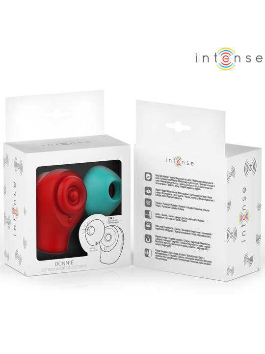 INTENSE DONNIE ESTIMULADOR CLITORIS ROJO VERDE