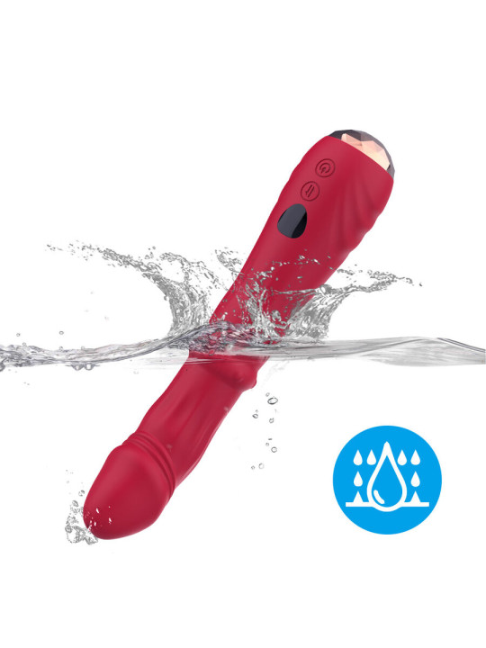 ARMONY DILDO VIBRADOR ESTIMULADOR PUNTO A TERMOAJUSTABLE ROJO
